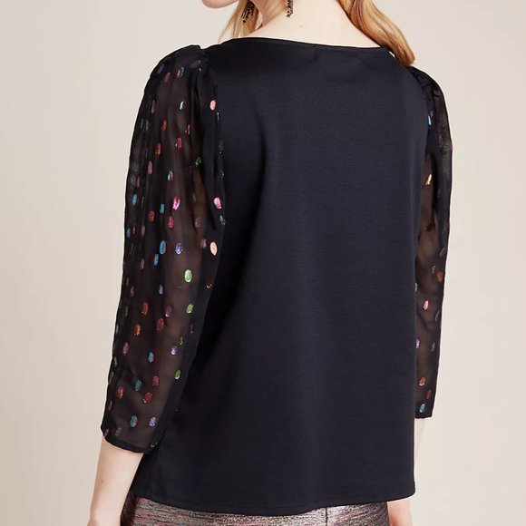 Eva Franco Mica Clip Dot shimmer top - Picture 3 of 8